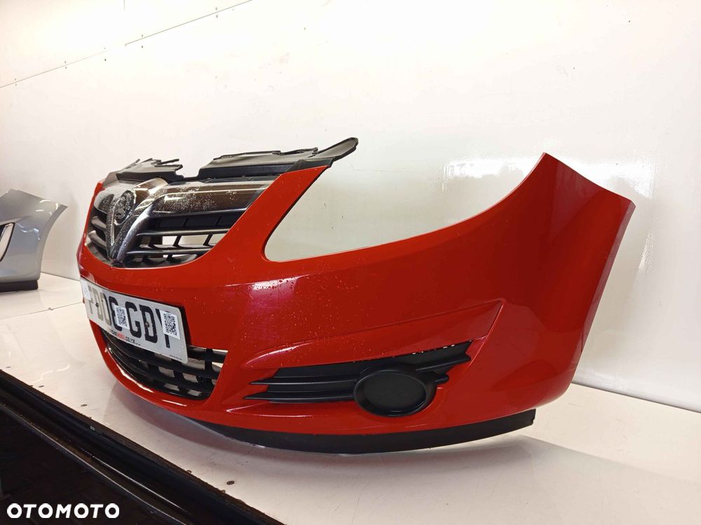 + ZDERZAK PRZÓD PRZEDNI DO OPEL CORSA D Y547 CZERWONY - 3