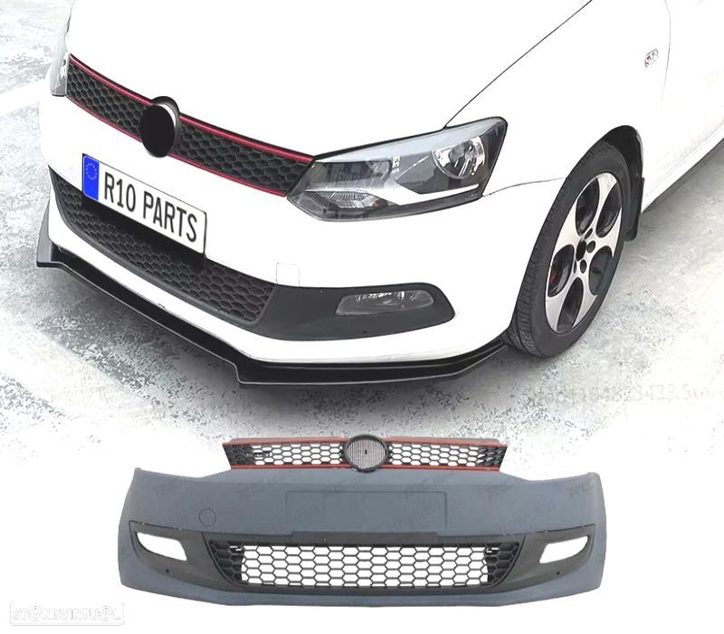PÁRA-CHOQUES FRONTAL VOLKSWAGEN VW POLO 6R 09-14 LOOK GTI - 2