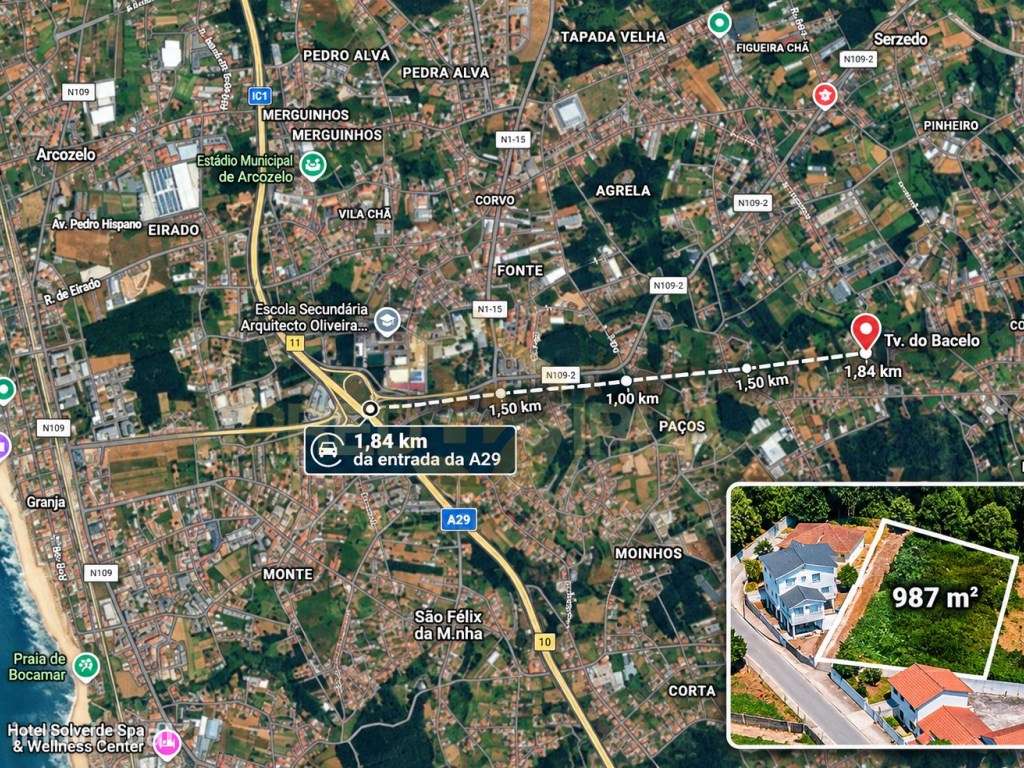 TERRENO PARA CONSTRUÇÃO DE MORADIA TÉRREA | SERZEDO - VILA NOVA DE ... - Grande imagem: 5/5