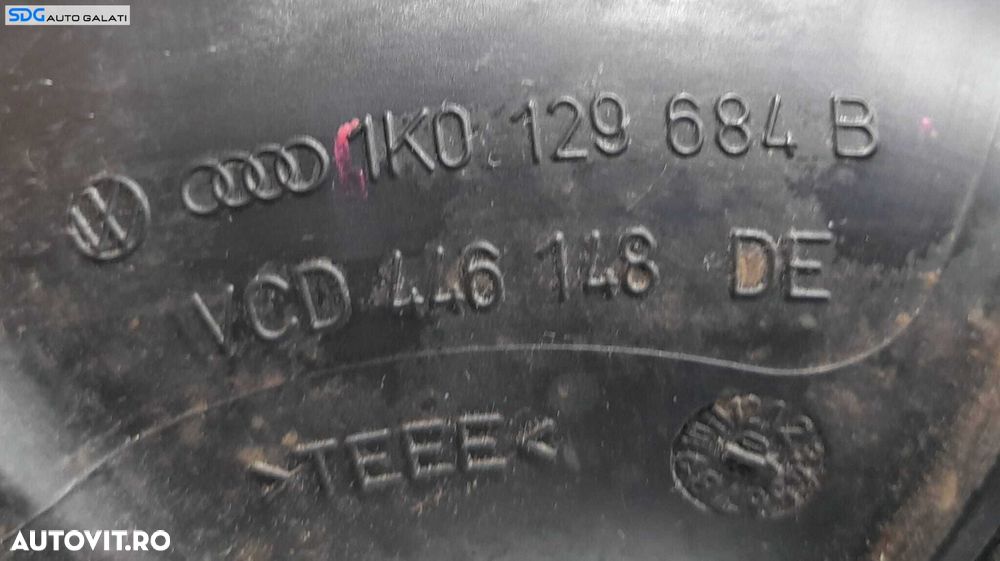 Furtun Admisie Aer Intercooler Volkswagen Passat B6 1.9 TDI 2005 - 2010 Cod 1K0129684B [N0354] - 3