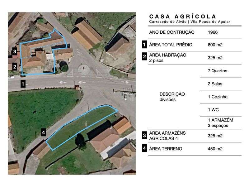 Casa Agrícola 7 Quartos - Vila Pouca de Aguiar - Grande imagem: 2/10