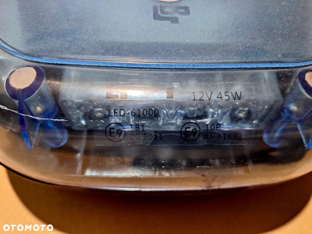 BELKA OSTRZEGAWCZA LED KOGUT NIEBIESKA, KARETKA, AMBULANS - 3