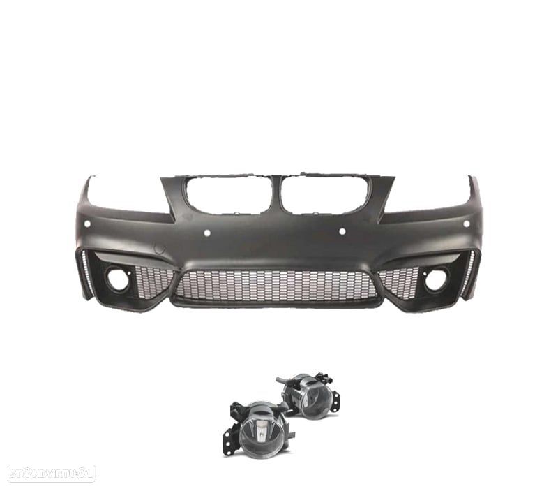 PARA-CHOQUES FRONTAL BMW E90 E91 08-12 LOOK M4 PDC GRELHAS NEVOEIRO + FAROIS DE NEVOEIRO FUMADOS - 2