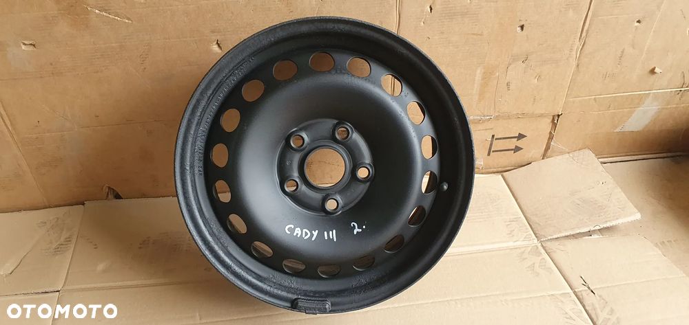 Felgi stalowe koła VW 5x112 6J ET47 16" R16 VW Caddy III 1K0601027C - 13