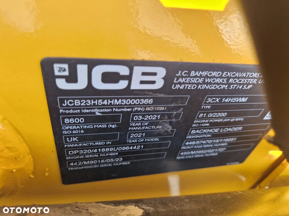 JCB 3CX PLUS * 2021r. * 110KM * Powerslide * Torquelock * Klimatyzacja * Autoshift * - 21