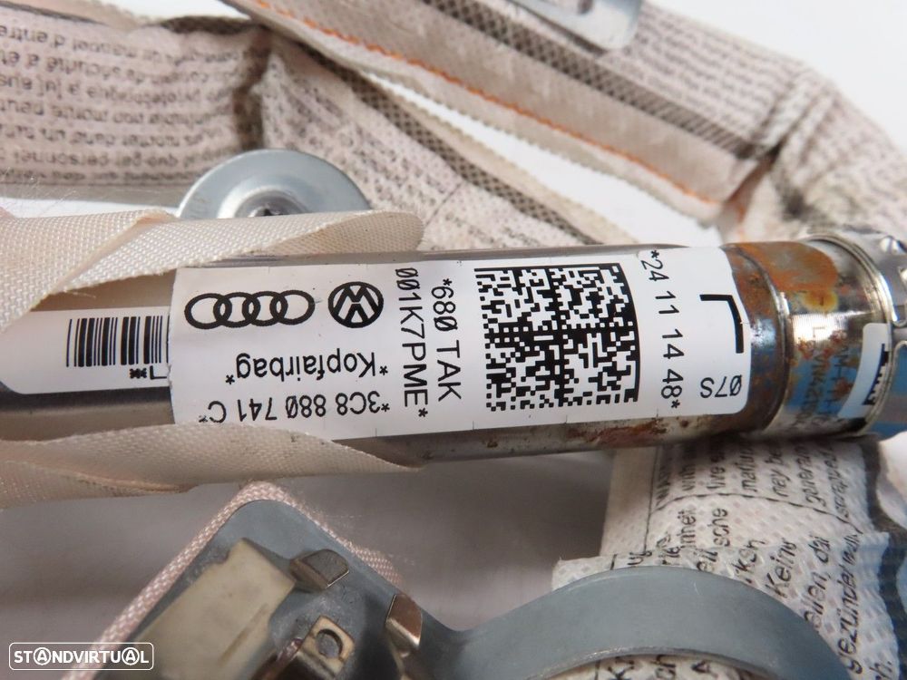 Airbag Cortina Esquerdo Usado / Original VW PASSAT CC (357) 3C8880741C - 3
