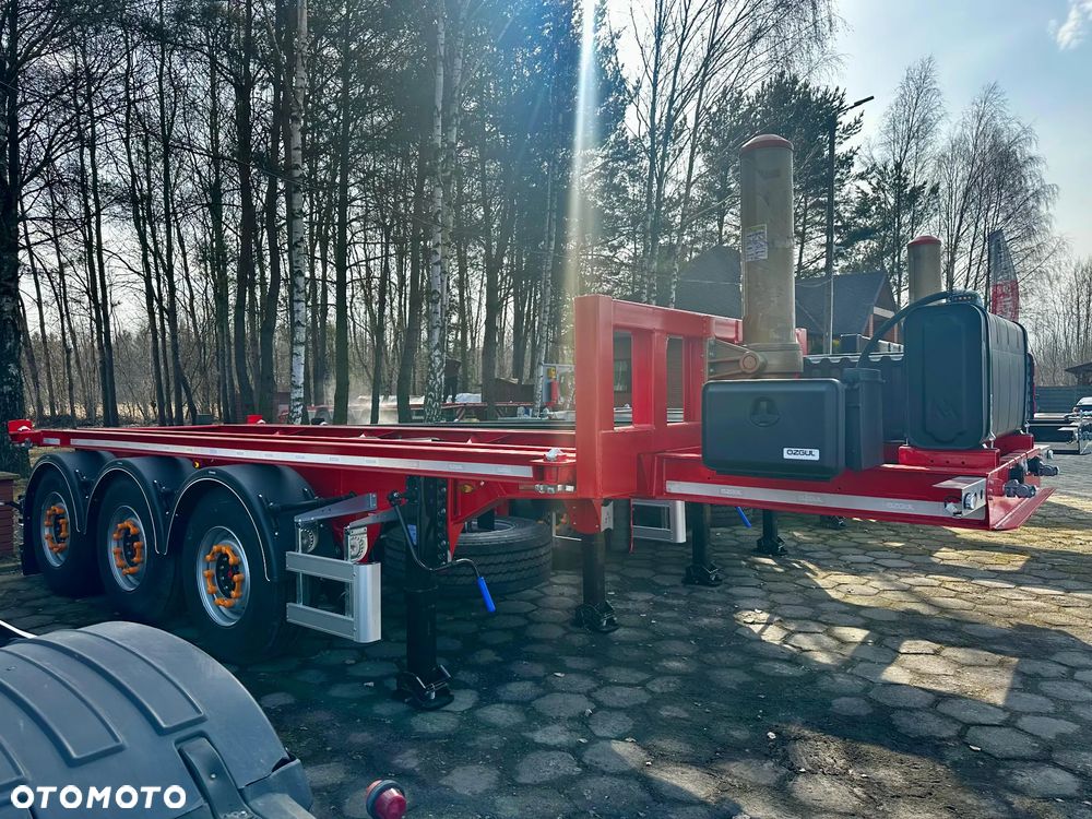 Inny MEGA TRAILERS - naczepa do przewozu kontenerów z wywrotem! z własną hydrauliką wywrotu! - 32