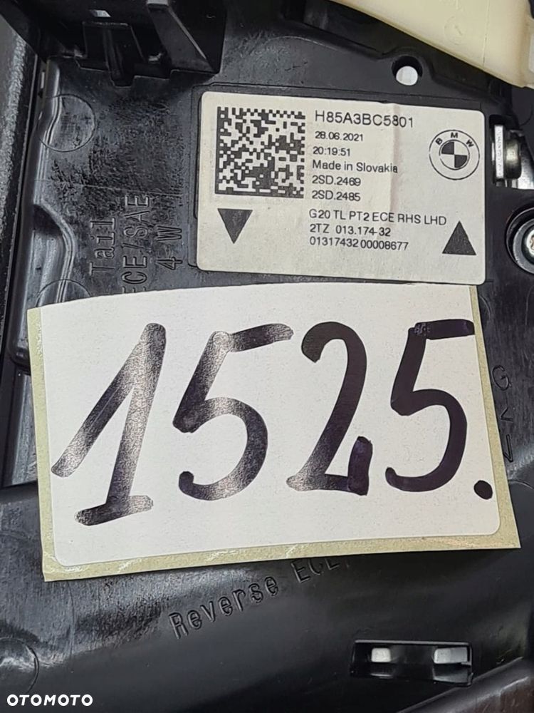 BMW 3 G20 LAMPA PRAWY TYŁ PRAWA TYLNA W KLAPĘ - 9