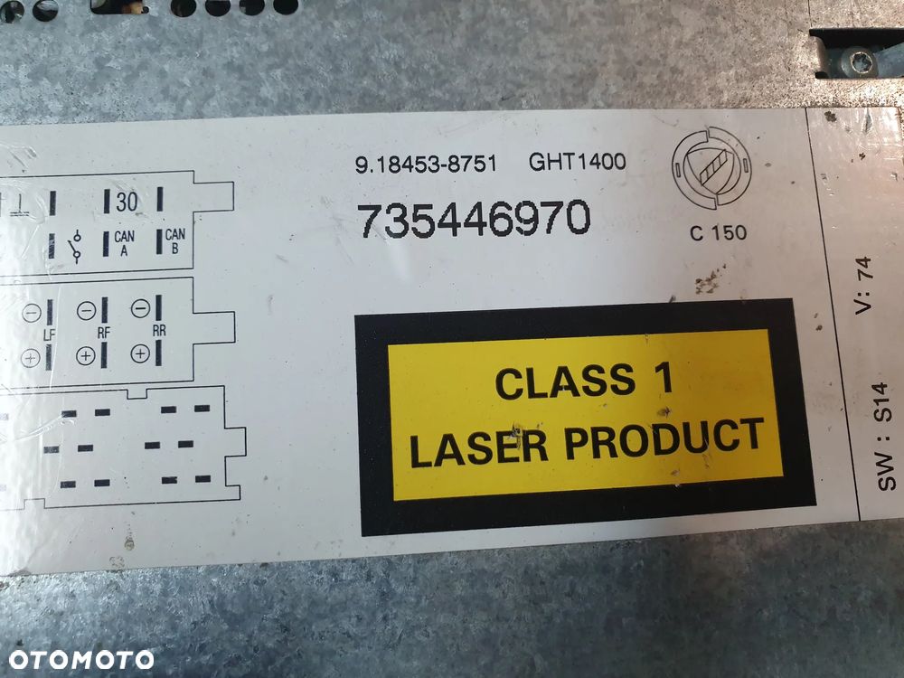 RADIO CD FIAT GRANDE PUNTO 735446970  + KOD - 4