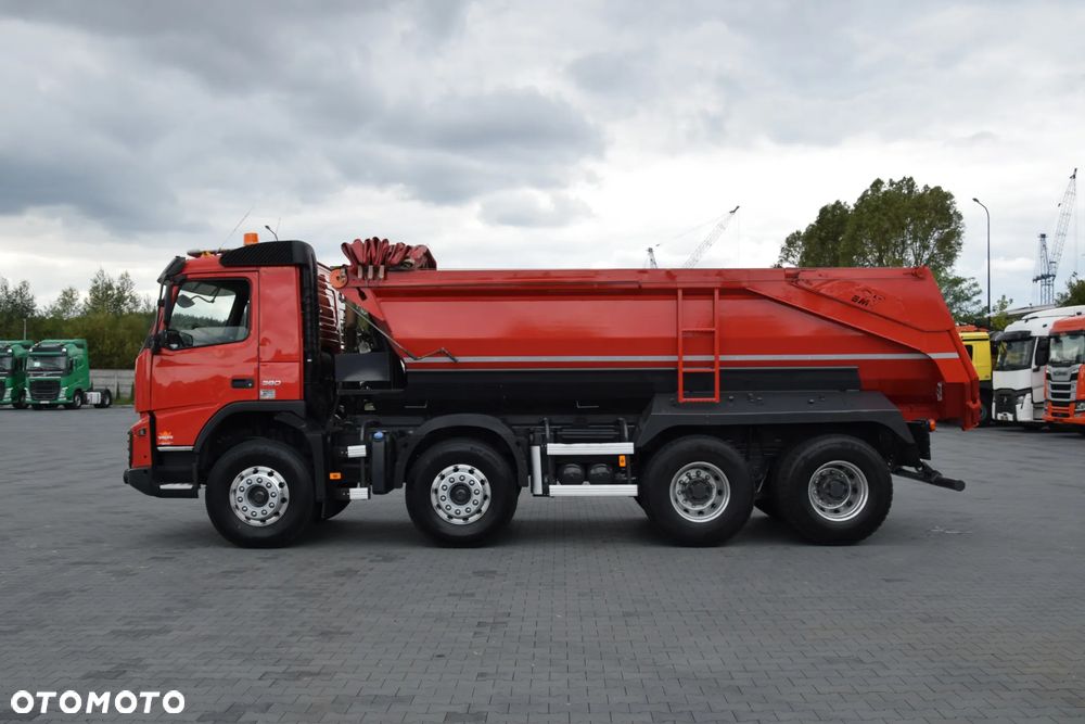 Volvo FMX380 / 8x4 / 13 LITROWY SILNIK / EURO 5 / WYWROTKA TYLNOZSYPOWA / HYDROKLAPA / KAMERA COFANIA / SERWISOWANA / SPROWADZONA - 8