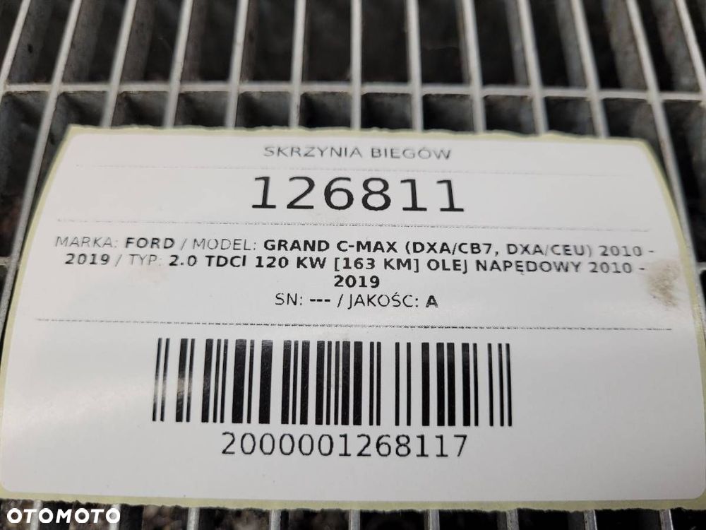 SKRZYNIA BIEGÓW 6DCT450 MPS6 POWERSHIFT FORD C-MAX MK2 2.0 TDCI 163 - 10