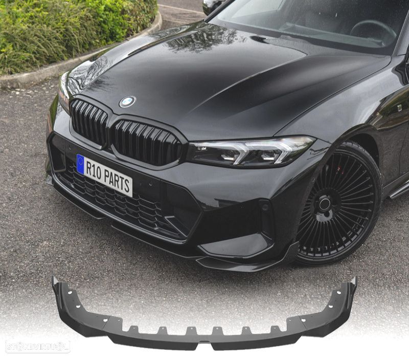 SPOILER LIP BMW G20 G21 23-25 LOOK M PERFORMANCE PRETO BRILHANTE - 1