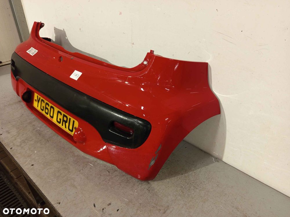 ^ ZDERZAK TYŁ TYLNY CITROEN C1 PEUGEOT 107 KKN CZERWONY - 2