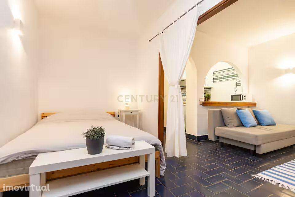 Apartamento T0 com Vista Mar na Costa da Caparica, totalmente equipado - Grande imagem: 5/14