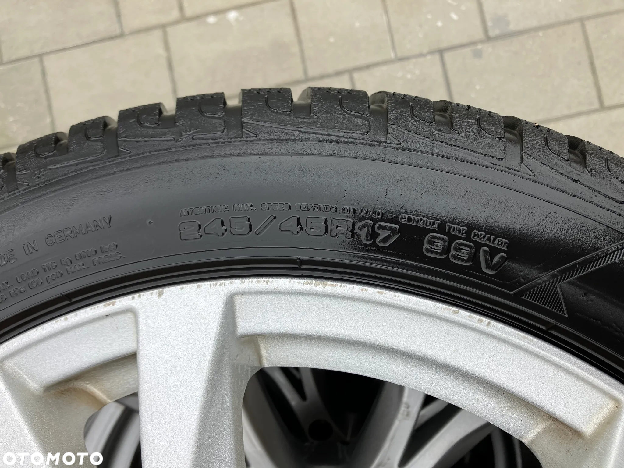 ALUFELGI KOŁA BMW E60 E61 X-DRIVE XD 17 CALI ET40 IS40 GOODYEAR ULTRAGRIP 245/45/17 ZIMA 5x120 KOŁA FELGI - 8