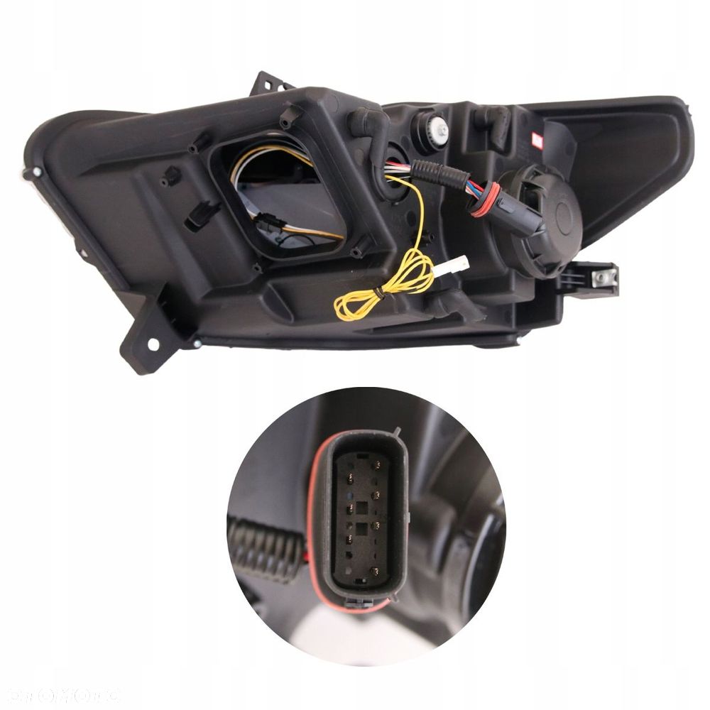 reflektor lampa kpl xenon led neon tuning black ford mustang vi 6 2015-2018 - 6