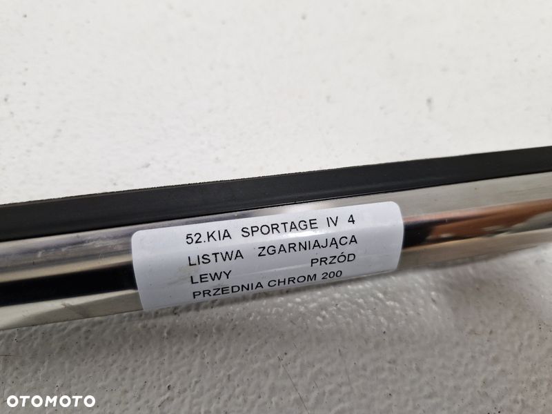 kia sportage iv 4 litwa zgarniająca lewy przód przednia chrom - 3