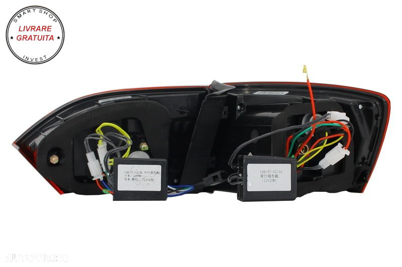 Stopuri LED VW Jetta Mk6 VI 6 (2012-2014) Semnal Secvential Dinamic- livrare gratuita - 9
