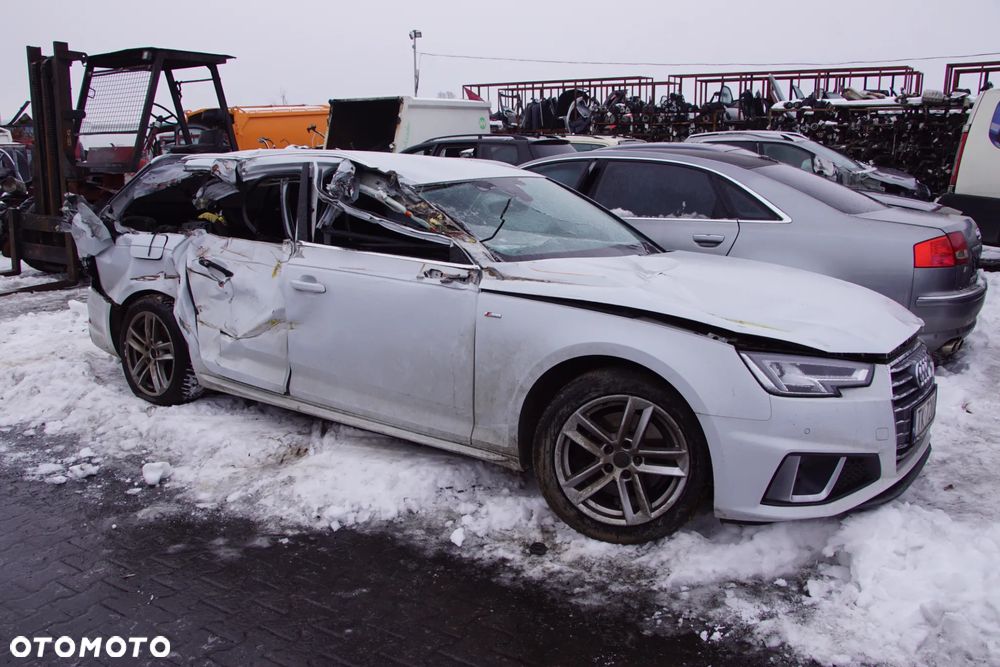 Auto na części - Audi A4 B9 S-Line 2.0 TFSI 190 KM DLVA TFE LS9R 2018R Silnik Skrzynia Drzwi Błotnik Zderzak Klapa Lampa Lusterko Szyba Deska Kokpit Sterownik Moduł Czujnik Licznik Wyświetlacz Panel Kierownica - 2