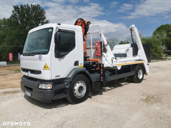 Renault Premium 270DCi + żuraw HDS Atlas 105.2 + Bramowiec MEILLER 12t Kontener