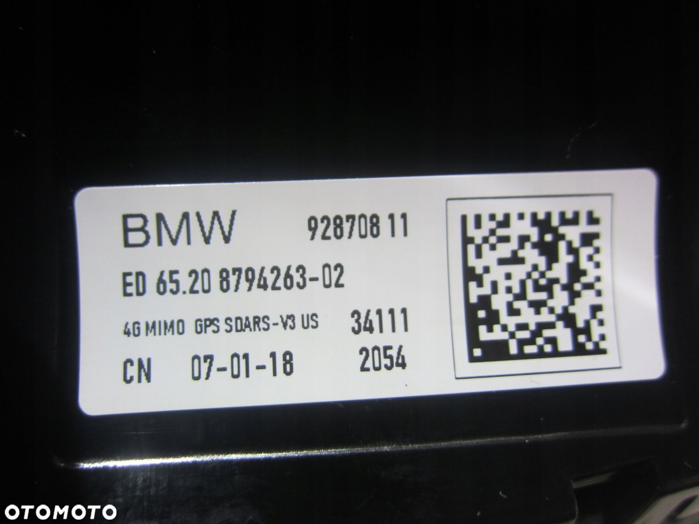 BMW X3 G01 F48 F26 G05 F48 X1 ANTENA DACHOWA LOTKA REKIN WZMACNIACZ 8794263 - 7