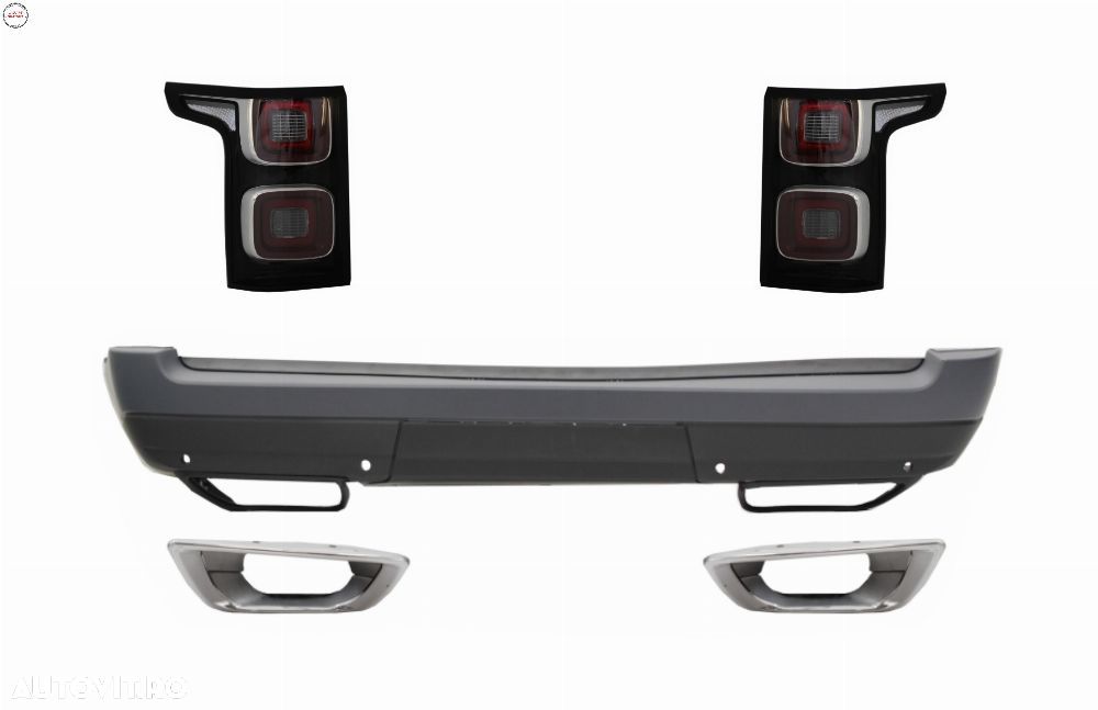 Bara Spate cu ornamente evacuare si Stopuri Full LED Range Rover Vogue L405 (2013-- livrare gratuita - 1