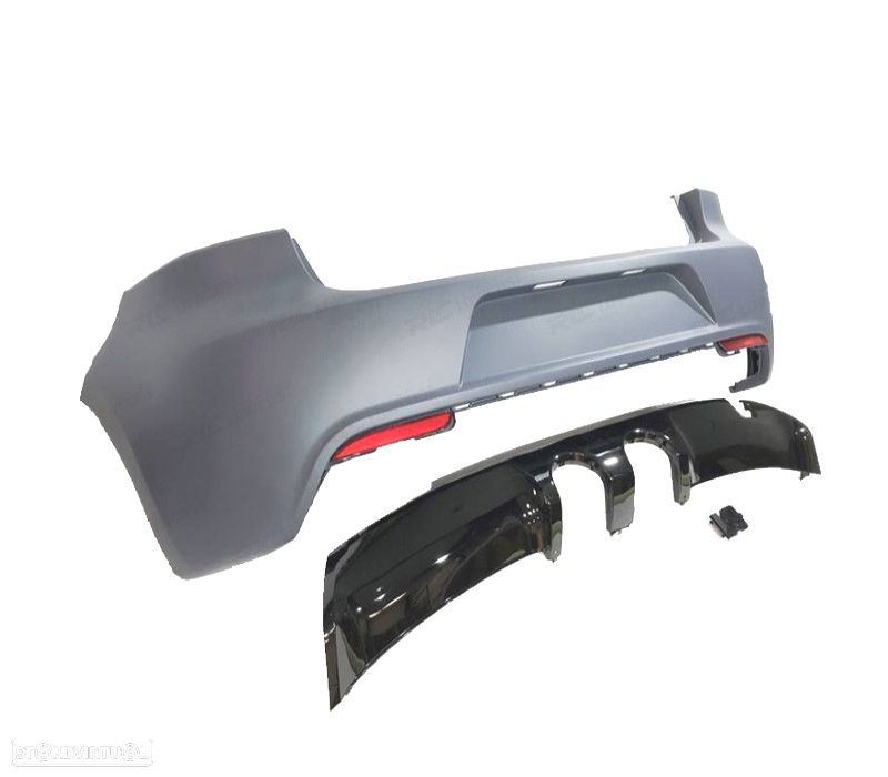 PARA-CHOQUES TRASEIRO VOLKSWAGEN VW GOLF 6 08-12 LOOK R20 - 2