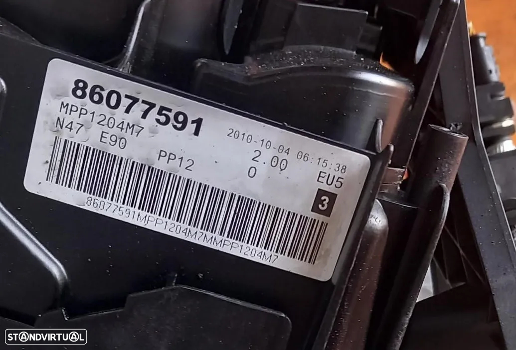 Motor BMW 320D/E90/E91/120D/F20/F21/F30/F31/520D F10/F11 2.0 184cv Ref: N47D20C - 7