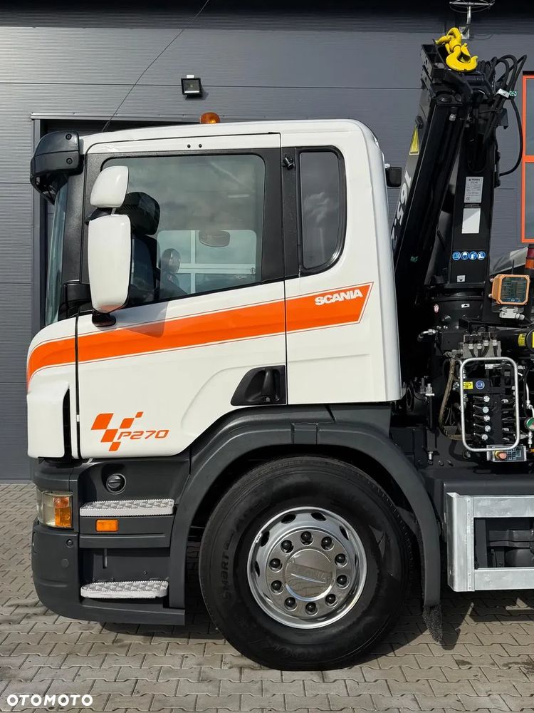 Scania Scania Scania P R 270 / 6x2 / 6x4 / wywrotka 3-S + HDS / stare tacho / żuraw , dzwig , kran , Krane - 22