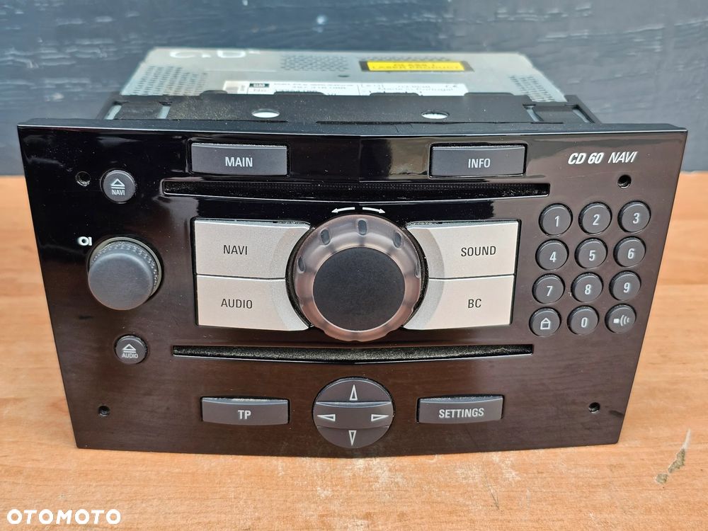 NAWIGACJA RADIO PANEL MULTIFUNKCJA RAMKA OPEL CORSA D CD 60 NAVI PIANO BLACK CZARNE - 2