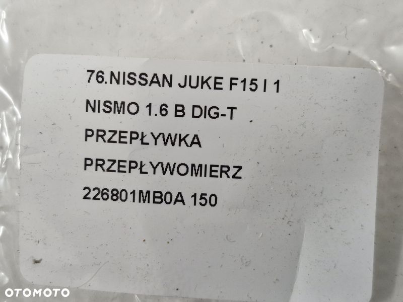 NISSAN JUKE F15 I 1 NISMO 1.6 B DIG-T PRZEPŁYWKA PRZEPŁYWOMIERZ 226801MB0A - 5