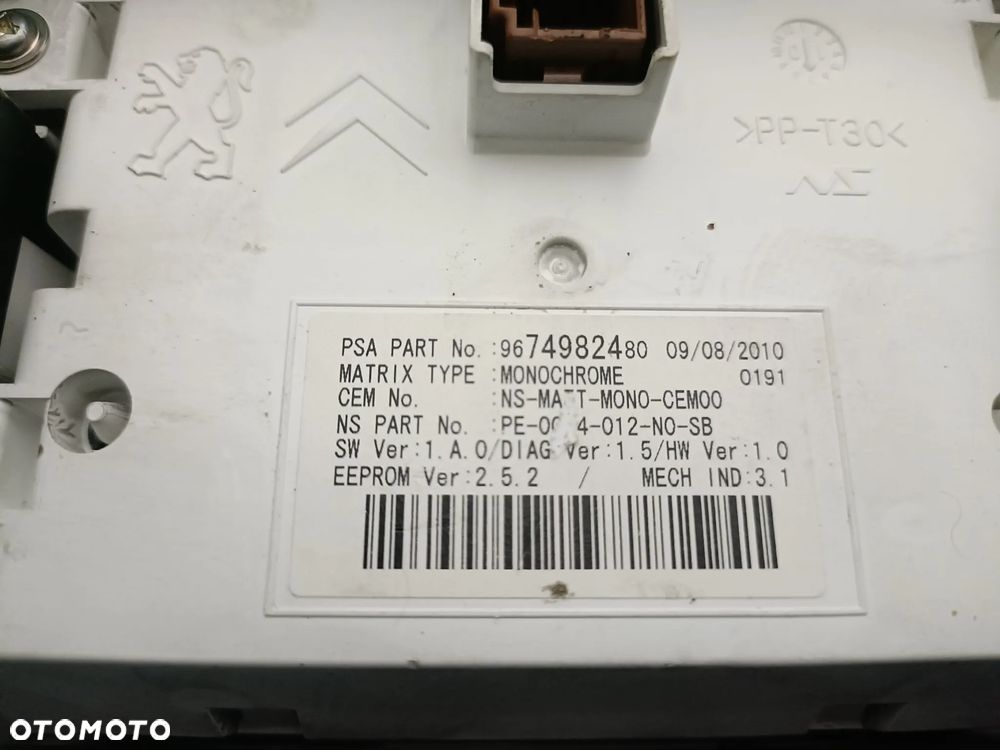 PEUGEOT 3008 I 09-16 r. 1,6 HDI 82 kW 112 KM licznik zegary 9676614680 + - 11