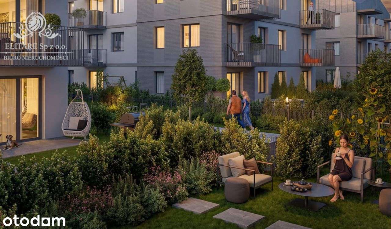 Piękne mieszkanie 76,41m2 z ogródkiem 169,42m2/Jag