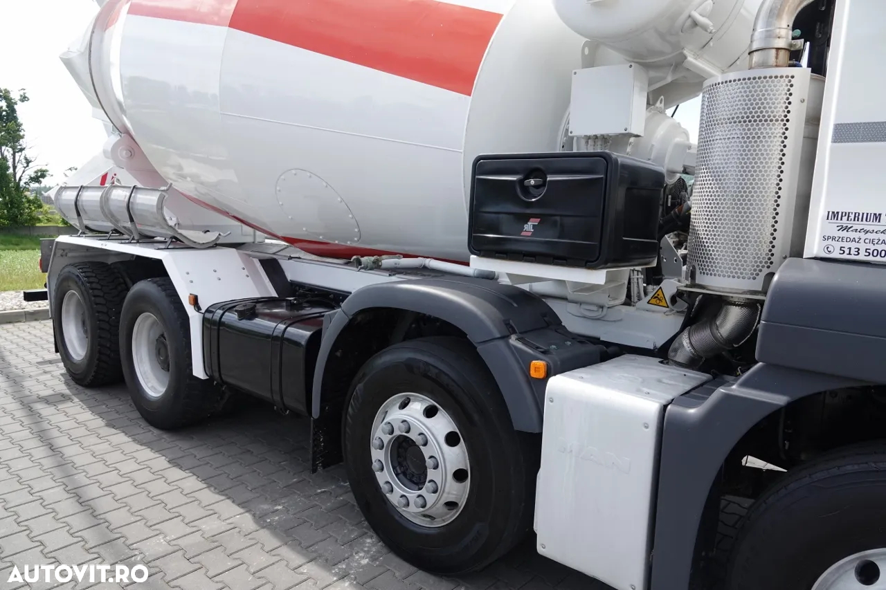 MAN TGS 32.360 / 8X4 / BETONATOR / LIEBHERR CONVERTER / 9 mc / JANTE ALIE / EURO 6 - 13