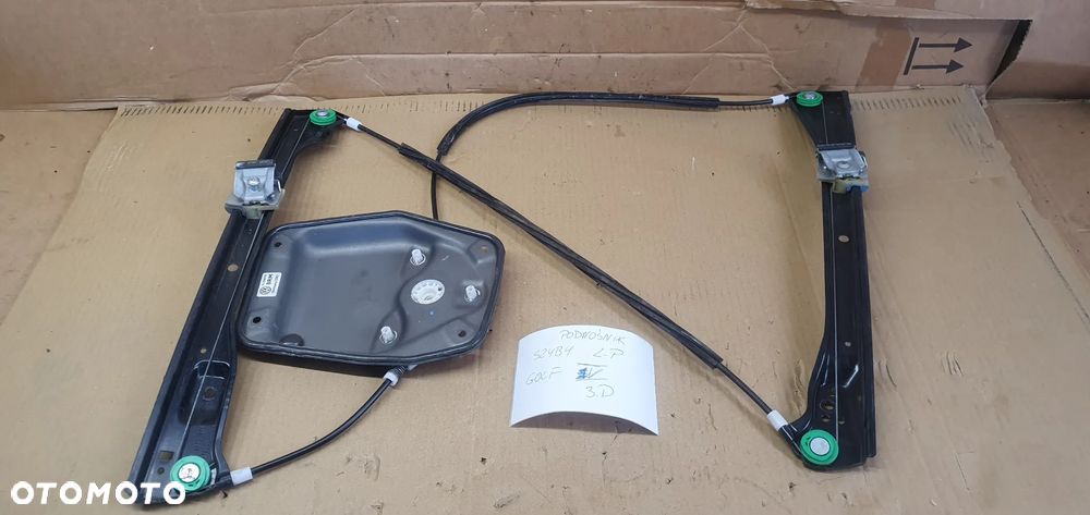 Mechanizm podnośnik szyby lewy przód przedni VW Golf V HB 3D 1K3837461B - 1