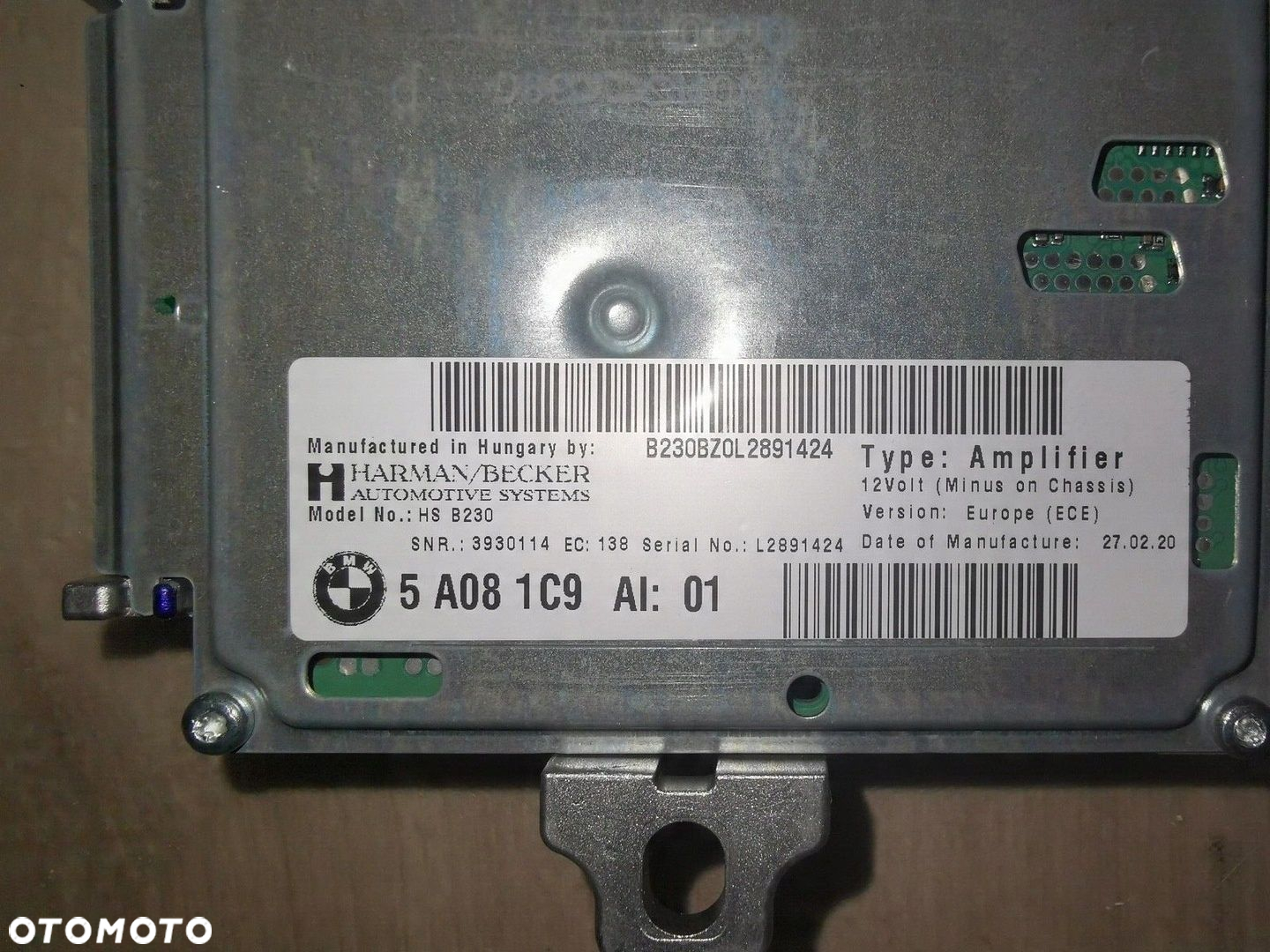 Wzmacniacz BMW Harman Becker 5A081C9 - 3