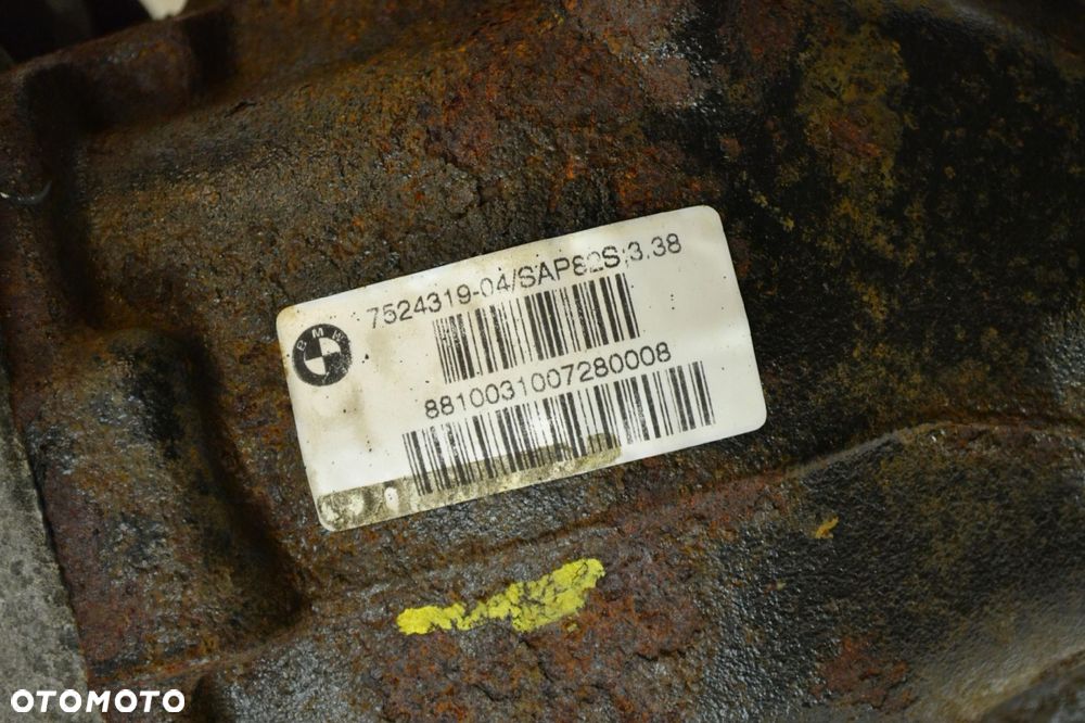 BMW E81 E87 E90 E92 2.0i N43 MOST DYFER DYFERENCJAŁ TYŁ TYLNY 7524319 3.38 - 5