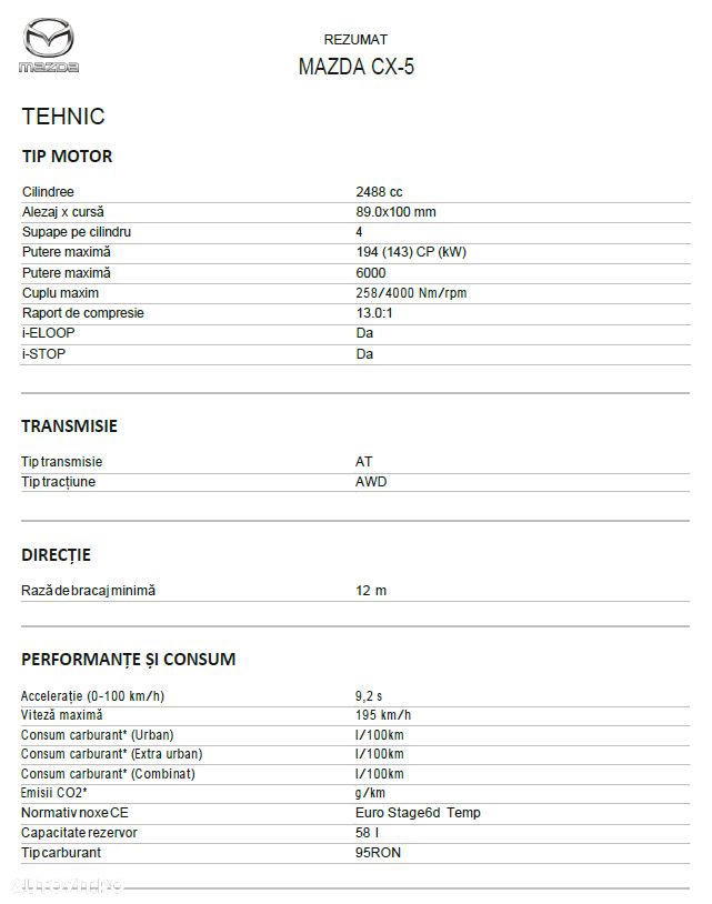 Mazda CX-5 G194 4x4 AT Takumi Plus - 20