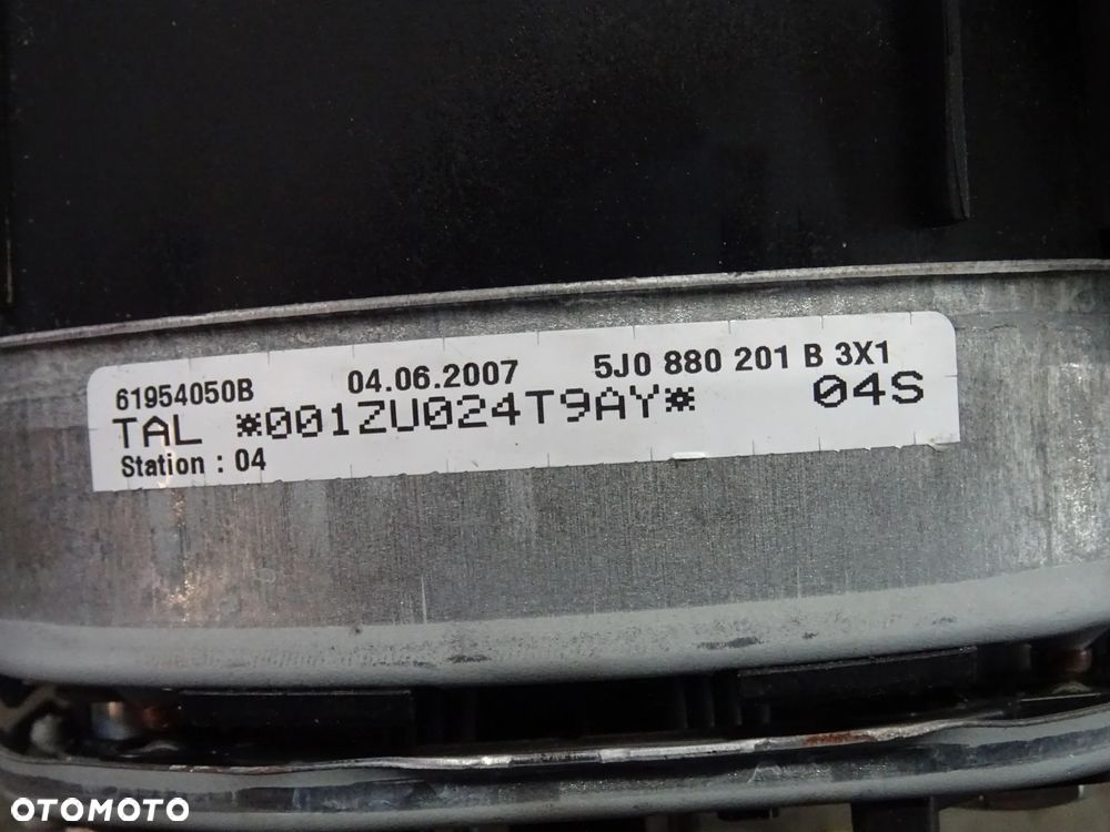 poduszki pasy Air BAG skoda Fabia Roomster 06-09 czesci - 2