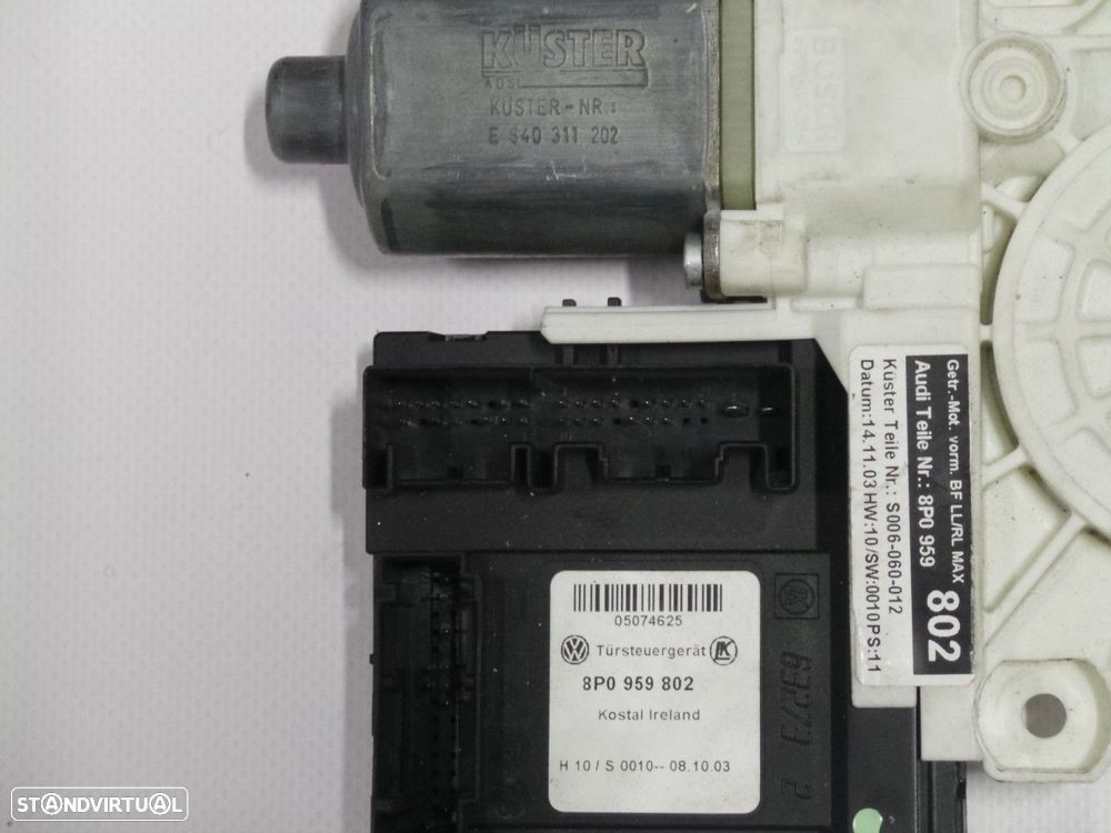 Motor elevador 2003-2005/ 2005-2008 Direito/Frente Seminovo/ Original AUDI A3 (8... - 3