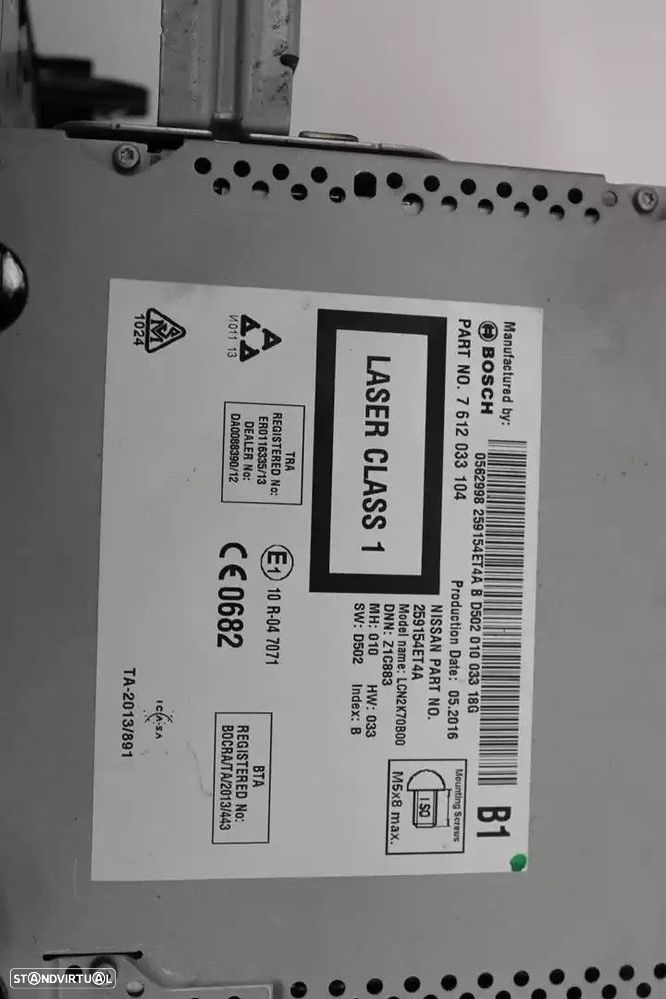 SISTEMA NAVEGAÇÃO GPS NISSAN QASHQAI II TODO TERRENO, FECHADA 2016 -7612033104 - 1