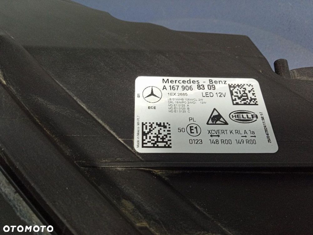 MERCEDES GLA W167 LIFT 23- REFLEKTOR LEWY PRZÓD LAMPA LED EU A1679068309 - 5