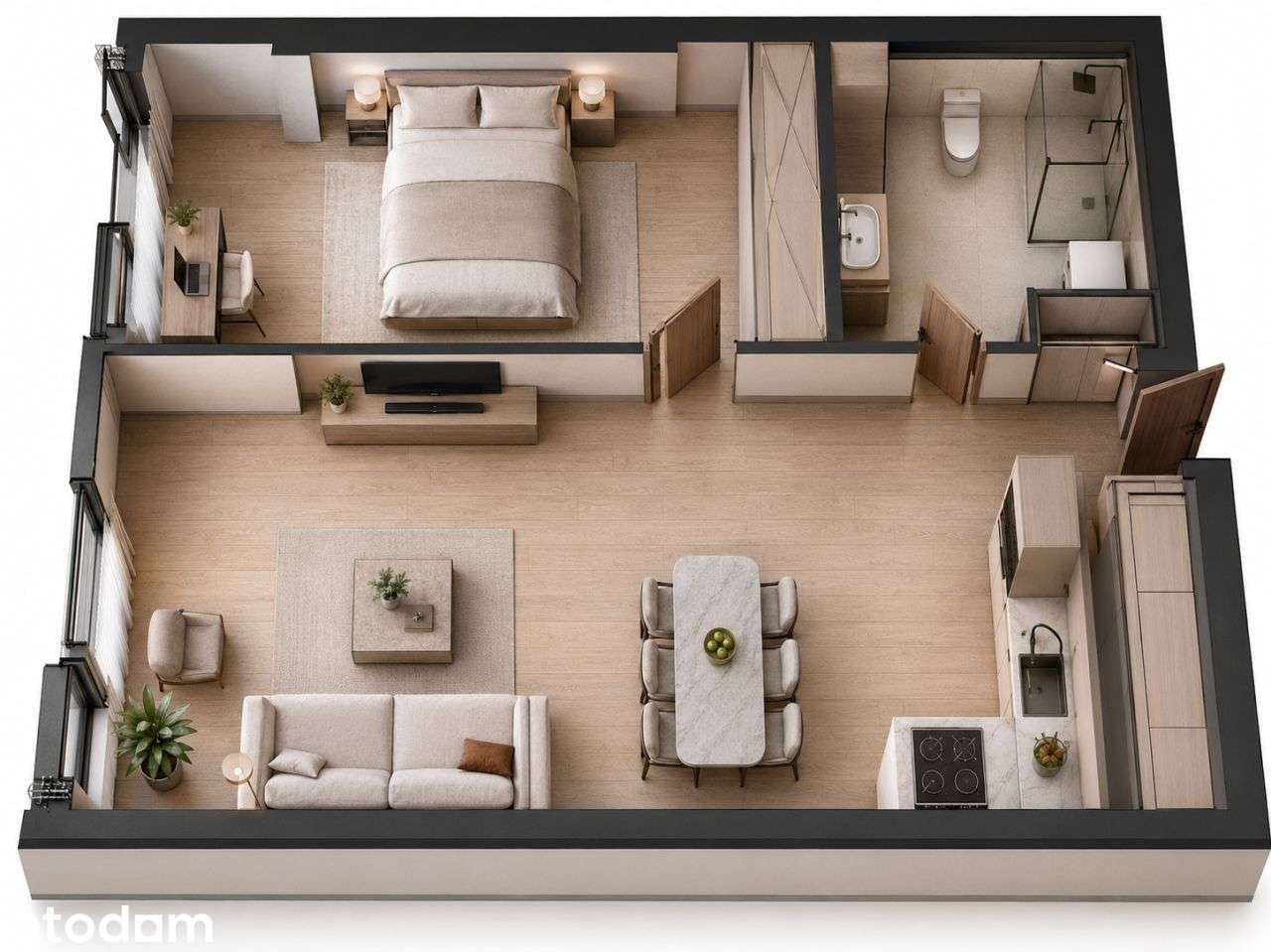 Okazja | Nowoczesny 2-pokojowy apartament | Świetn