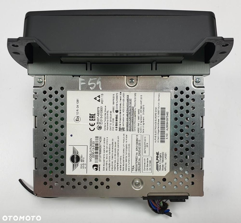 RADIO ALPINE MINI COOPER CLUBMAN F54 6841601 - 4