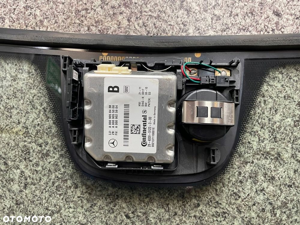 Szyba przod przednia czolowa kamera sensor deszczu Mercedes W204 Centrum - 6