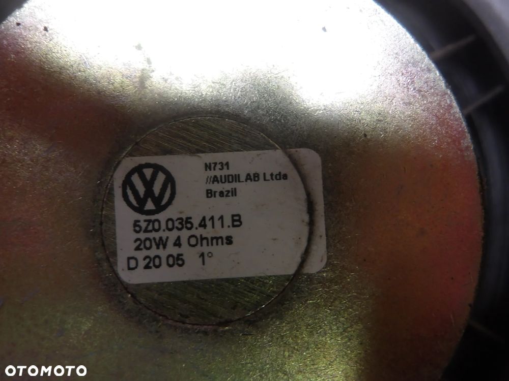 VW FOX 1.2B 3D 05-11R GŁOŚNIK PRAWY LEWY PRZÓD TYŁ 5Z0035411B - 5
