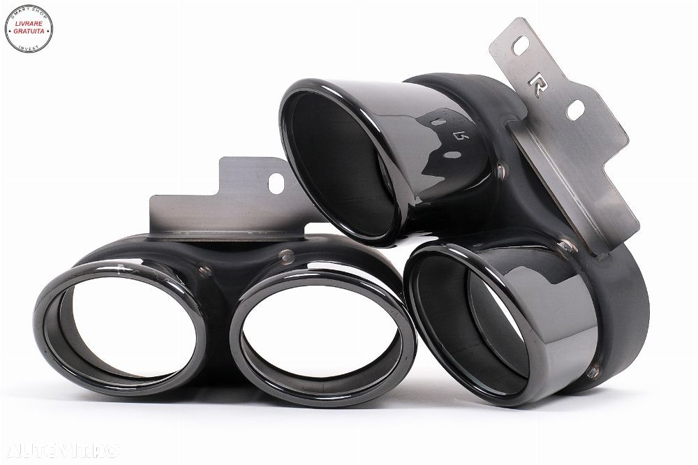 Difuzor Bara Spate si Ornamente Evacuare Audi A6 C8 4K Avant Sedan (2018-2022) S6 - livrare gratuita - 8