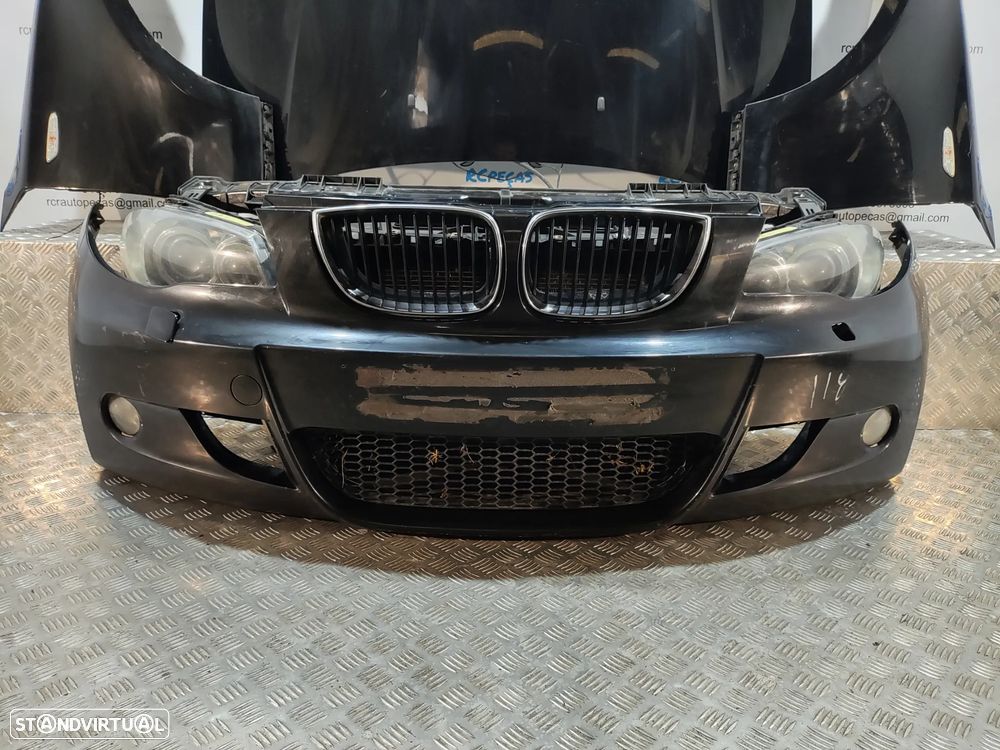 FRENTE COMPLETA BMW SERIE 1 E87 PACK M E81 CAPOT PARACHOQUES GUARDA-LAMAS OTICAS XENON RADIADOR VENTILADOR FRENTE FIBRA REFORÇO - 8