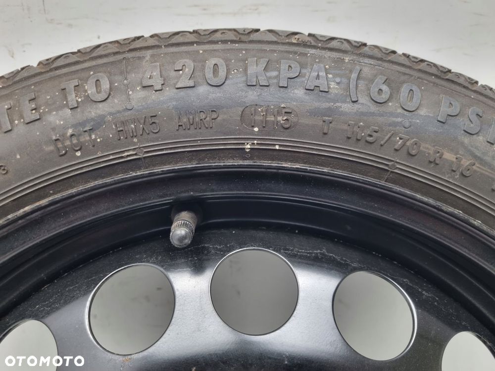 KOŁO DOJAZDOWE Opel Astra J Zafira C dojazdówka 115/70 R16 5x105 2160140 - 6