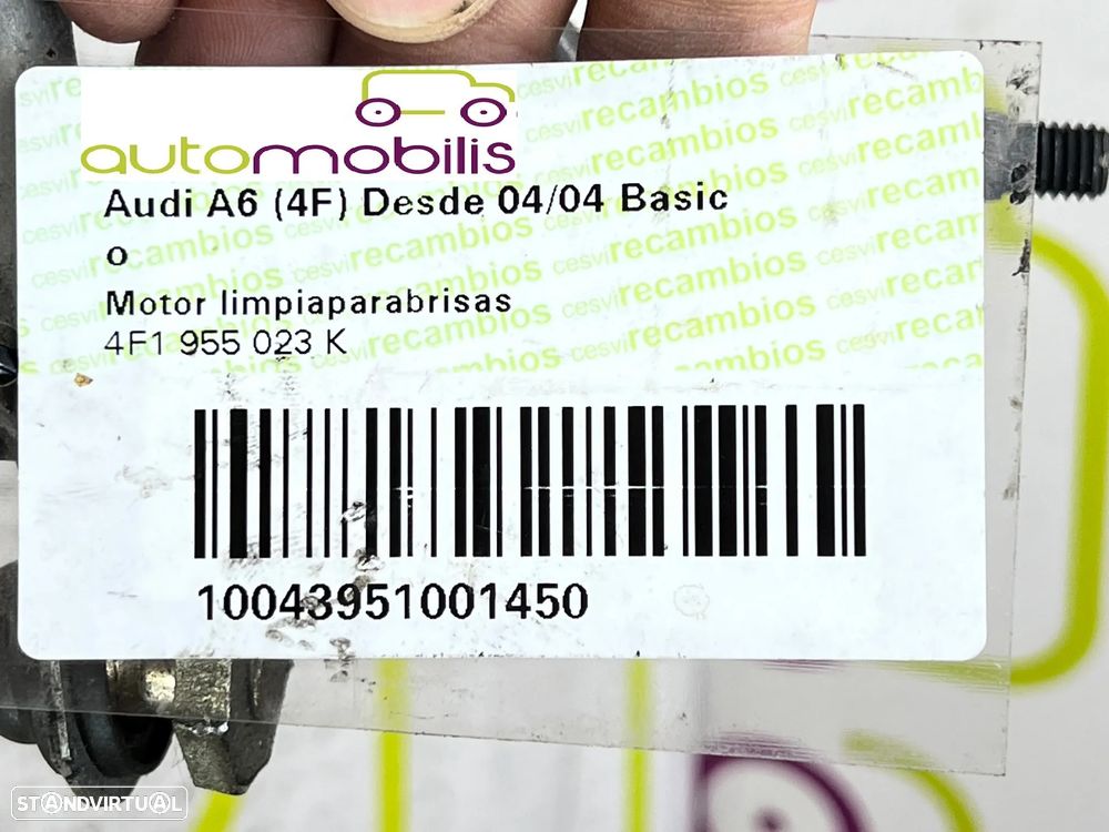 Limpa Vidros AUDI A6 (C6) Avant 2.7 TDi Ref. 4F1955023K - NO. 340065 - 5